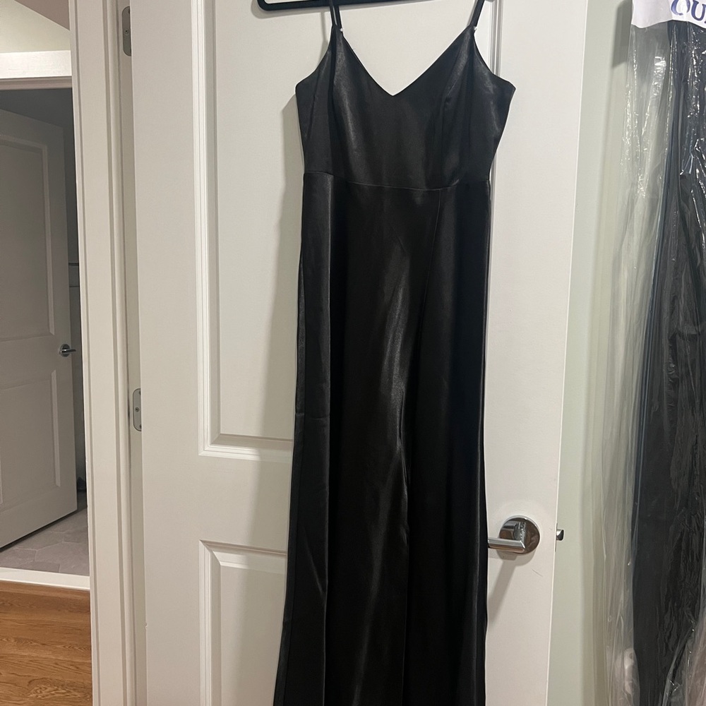 Birdy Grey Black Satin Jay Dresss